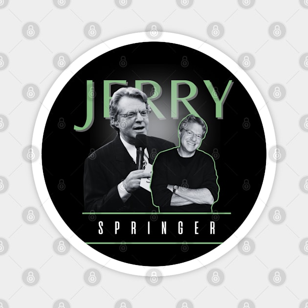 Jerry springer +++ 70s retro Magnet by TelorDadar